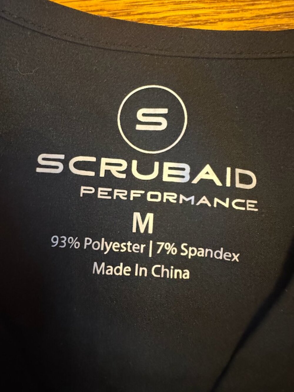 Scrubaid Women's Scrub‎ Top, Black Medium (D55) - Picture 5 of 5